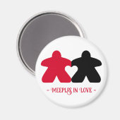 恋するミープル 赤と黒のマグネット マグネット (正面/裏面)