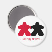 恋するメープル、赤と黒のマグネット マグネット (正面/裏面)