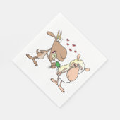 恋するヤギと羊 スタンダードランチョンナプキン (角)