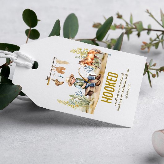 恋するラブフィッシャーマンデービーおもちゃのシャワー ギフトタグ