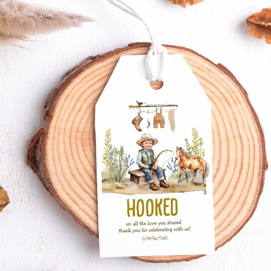 恋するラブフィッシャーマンデービーおもちゃのシャワー ギフトタグ