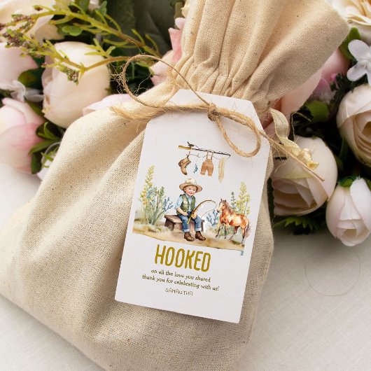 恋するラブフィッシャーマンデービーおもちゃのシャワー ギフトタグ