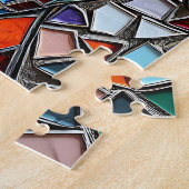 恋する二人の女性 | モザイクフェイクタイルスタイル ジグソーパズル (側面)