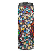 恋する二人の女性 | モザイクフェイクタイルスタイル タンブラー (裏面)