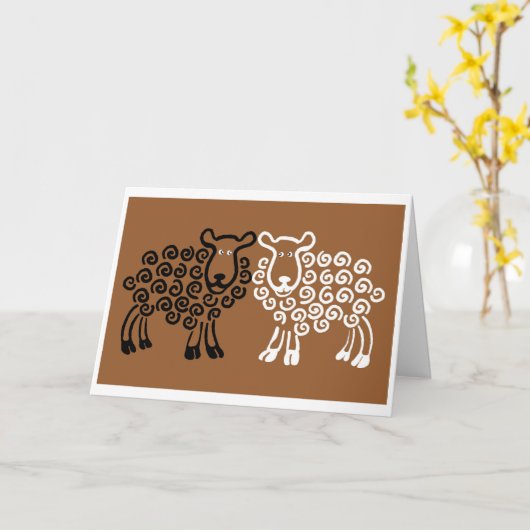 恋する人の目 カード (黄色い花)