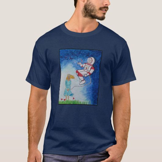 恋する宇宙飛行士 - ガス切れ Tシャツ (正面)