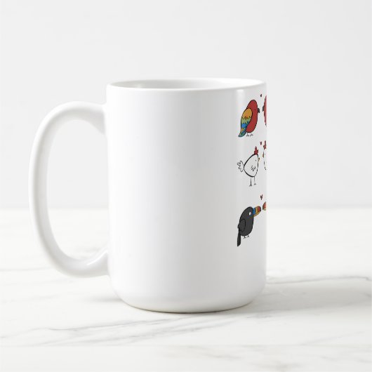 恋する小鳥 コーヒーマグカップ (左)