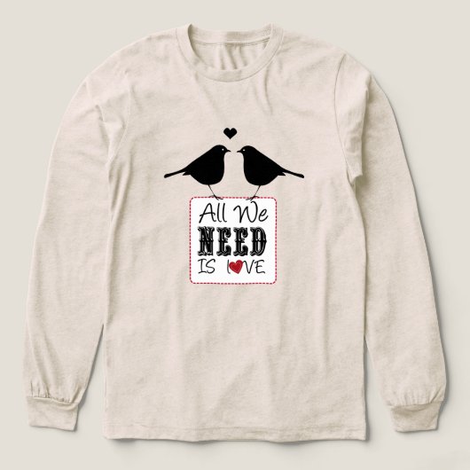 恋する小鳥 トライブレンドＴシャツ (デザイン正面)