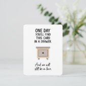 恋する彼氏へのロマンチックな引き出しカード シーズンカード (スタンド正面)