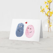 恋する指紋 カード (黄色い花)