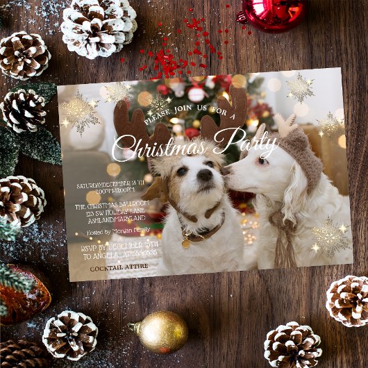 恋する犬たちのクリスマスパーティー 招待状