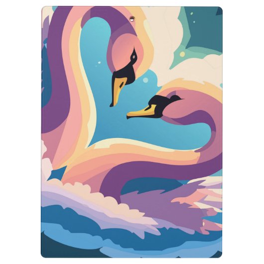 恋する白鳥 クリップボード (裏面)