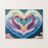 恋する白鳥 ジグソーパズル (横)