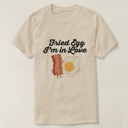 恋する目玉焼き Tシャツ (デザイン正面)
