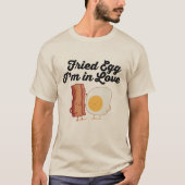 恋する目玉焼き Tシャツ (正面)