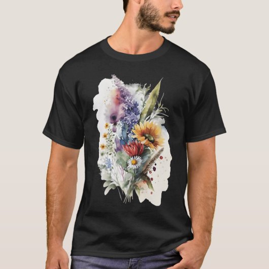 恋する花の少年 Tシャツ (正面)