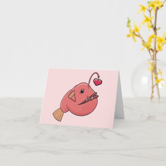 恋する釣り人 カード (黄色い花)