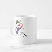 恋する雪だるまの少年 コーヒーマグカップ (正面左)