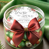 恋する雪のウィンター・クリスマス・ブライダルシャワー ラウンドシール