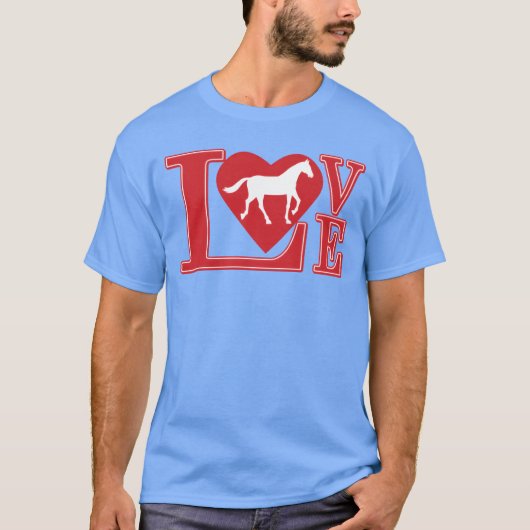 恋する馬のギフト Tシャツ (正面)