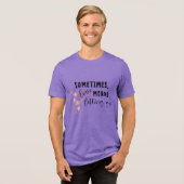 恋とは手放すことの意味 トライブレンドTシャツ (正面全面)