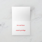 恋とキスの季節の挨拶 サンキューカード (内部)