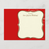 恋と喜び千鳥格子の シーズンポストカード (裏面)