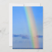 恋と幸せの虹結婚のブライダルシャワー 招待状 (裏面)