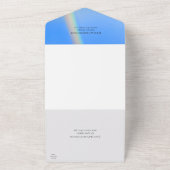 恋と幸福の虹結婚は オールインワン招待状 (外側)