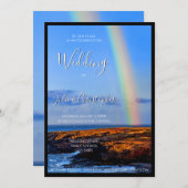 恋と幸福の虹結婚は 招待状 (正面/裏面)