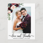 『恋と結婚ブルゴーニ感謝していュ・ブルー・フローラ』 ポストカード (正面)