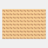 恋と蝶のオレンジ ラッピングペーパーシート (正面2)