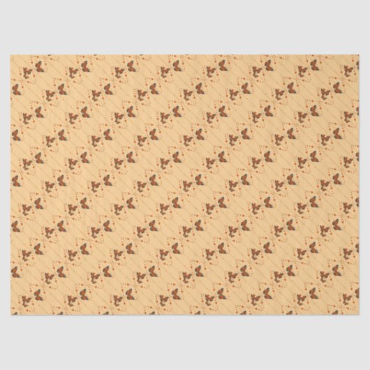 恋と蝶のオレンジ 薄葉紙 (正面)