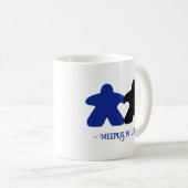 恋と青と黒のマグカップにミートーレ コーヒーマグカップ (正面右)