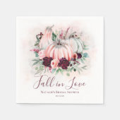 恋におちるパンプキン スタンダードカクテルナプキン (正面)