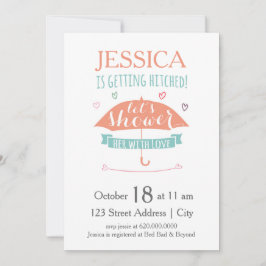 恋にシャワー-ブライダルシャワーの招待 招待状