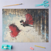 恋にロマンチックなバレンタインデー 薄葉紙 (クラフト)