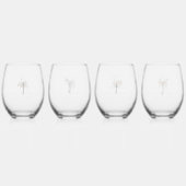 恋に夢中である | ジャングルの最後のゴロゴロ ステムなしワイングラス (裏面)