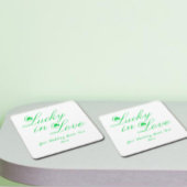 恋に恵まれている スクエアペーパーコースター