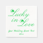 恋に恵まれている スタンダードカクテルナプキン (正面)