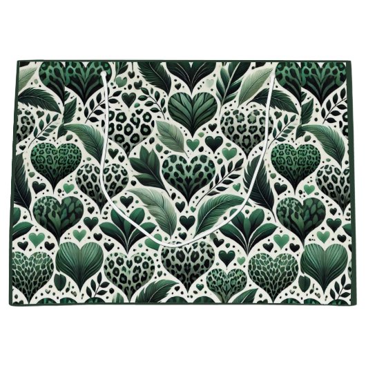 恋に恵まれている ラージペーパーバッグ (正面)