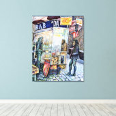 恋に悩み恋に悩む キャンバスプリント (インサイチュ (ウッドフロア))