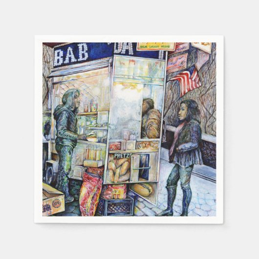 恋に悩み恋に悩む スタンダードカクテルナプキン (正面)