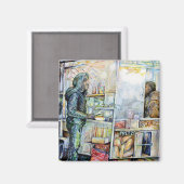 恋に悩み恋に悩む マグネット (正面/裏面)