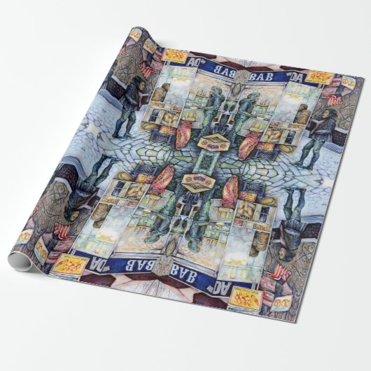 恋に悩み恋に悩む ラッピングペーパー (アンロールド)