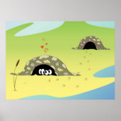 恋に悩むウミガメ ポスター (正面)