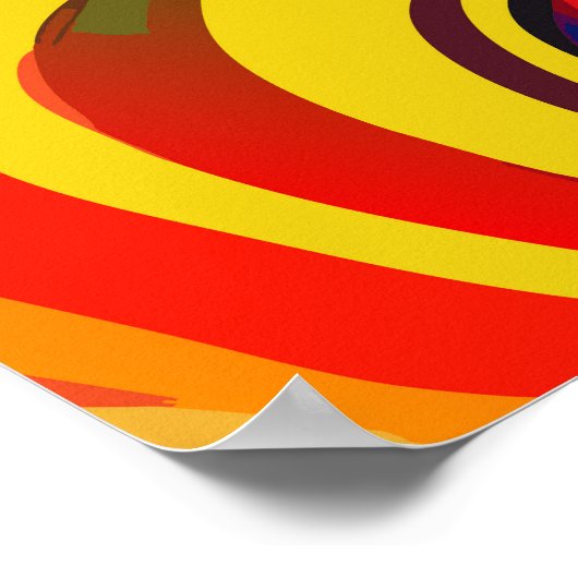 恋に悩むキスをするロマンチックな美しいカップル ポスター (角)