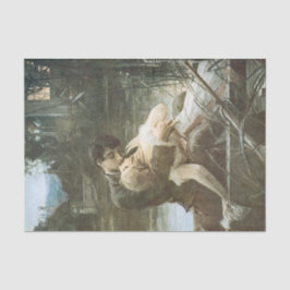 恋に悩むキスをする若い夫婦（恋愛小説） 薄葉紙