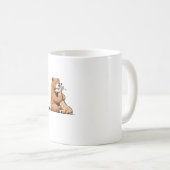 恋に悩むクマとキリン。 コーヒーマグカップ (正面右)