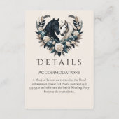 恋に悩む田舎結婚の馬 エンクロージャーカード (裏面)